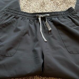 Charcoal gray scrub pants